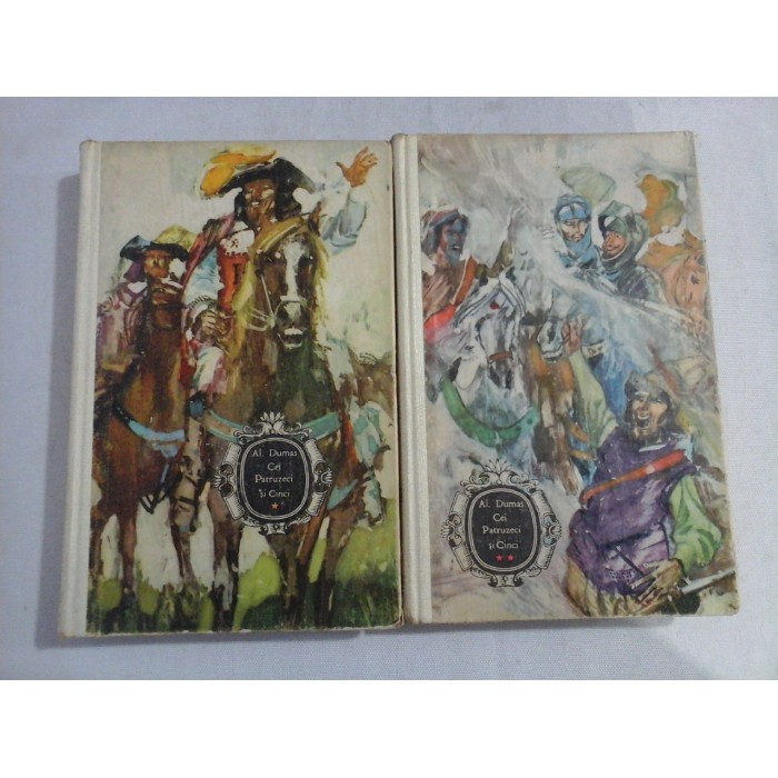 CEI PATRUZECI SI CINCI vol.1 si vol.2 - Alexandre DUMAS - Bucuresti, 1968 CEI PATRUZECI SI CINCI vol.1 si vol.2 - Alexandre DUMAS - Bucuresti, 1968